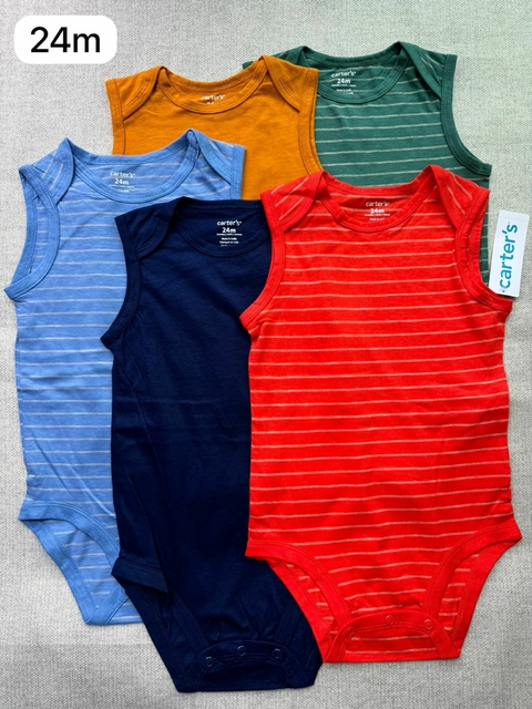 Kit de bodies regata colorido - 24m