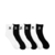 calceta adidas unisex originals trefoil 6-pack quarter-large - comprar en línea