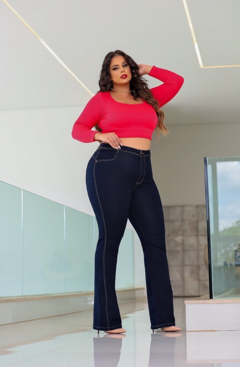 Calça Jeans Feminina Plus Size - Essentials Basic