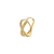 Piercing X Cravejado Banhado A Ouro 18K - comprar online
