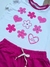 Conjunto Shorts Flores Pink babado na internet