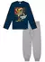 Conjunto Meia estação - Camiseta mg longa e calça moletom Logoff - Abrange - Zoop Kids - Moda Infantil
