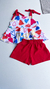 Conjunto Lia Corações Vermelho - Zoop Kids - Moda Infantil