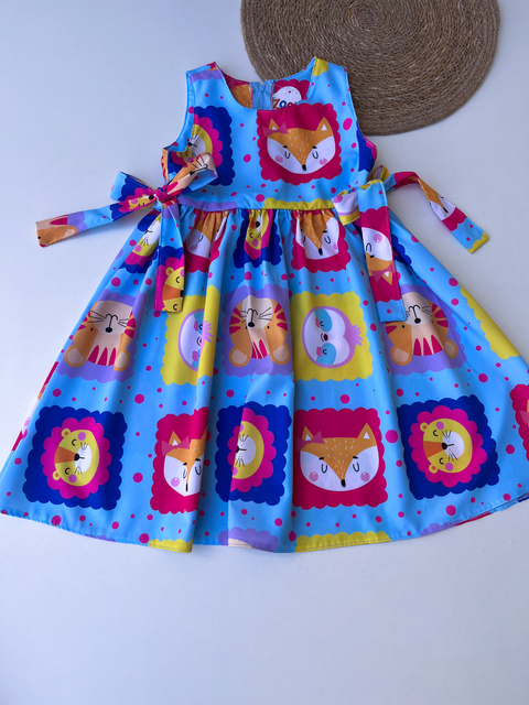 Vestido laços bichos - comprar online