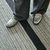 Alfombra Pasillo Lana Gris con Raya Negra