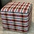 Puff Cubo en Tejido Lana Fantasia - Cuadriculado - comprar online