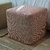 Puff Cubo en Rafia Rojo y Crudo - comprar online