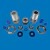 KIT CILINDRO MINI ISO6432 32MM HASTE PASSANTE 1 LINHA