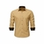 Camisa Social Manga Longa Masculina Slim - BEGE - comprar online