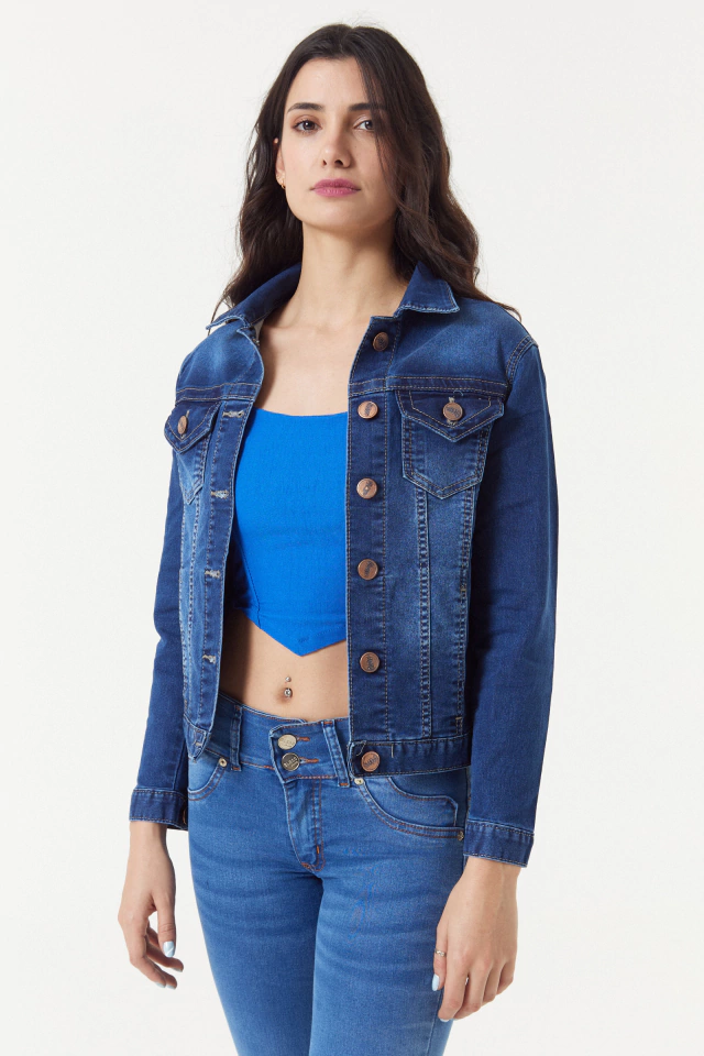 Campera Jean Azul Elastizada - Bless Jeans
