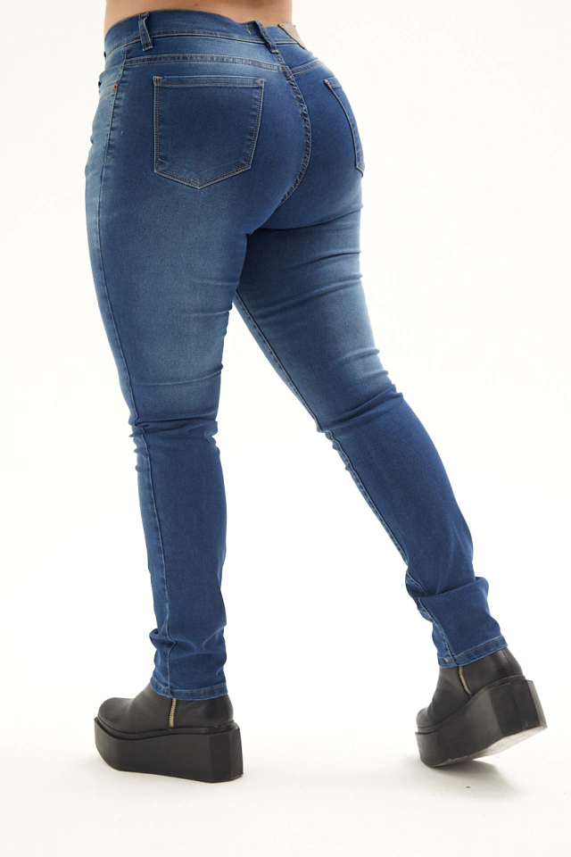 Jean azul claro Elastizado Con Bigote Soft Blue - tienda online