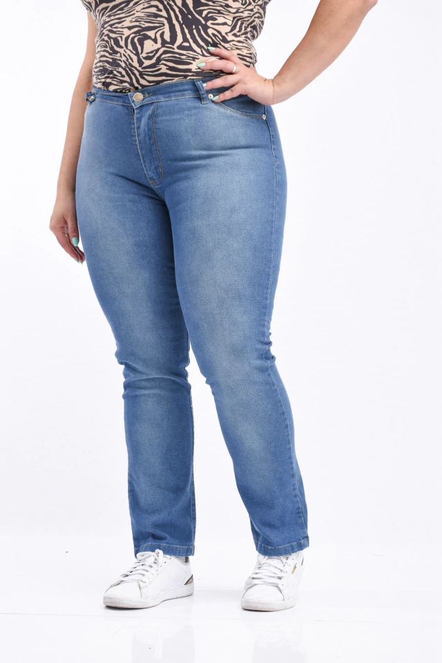 Jean Recto Elastizado azul Stone - comprar online