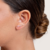 Earcuff Turmalina Rosa e Diamantes - Ouro 18k - loja online