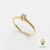 Solitário Poésie em Ouro 18k e Diamante natural 3mm ( 10 pontos ) - comprar online