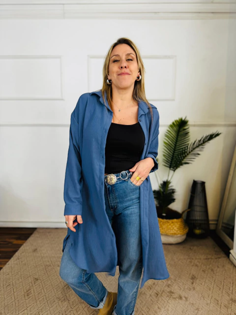 Camisa Malba azul - comprar online