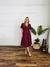 Vestido Prince bordó - comprar online