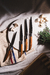 Set de 4 Cuchillos Laguiole Para Asado de Madera Dentados - comprar online