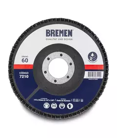 DISCO FLAP BREMEN 4-1/2" (115X22MM) OX. ALUMINIO - comprar online
