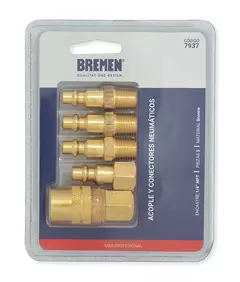 JUEGO DE ACOPLE Y CONECTORES RAPIDOS (5 PZS) BREMEN - comprar online