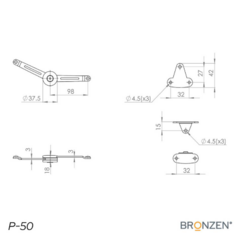 BRAZO FRICCION BRONZEN - comprar online