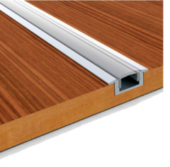 PERFIL APLICAR PARA LED 6,2MM X 3M CON BORDE ALUMINIO BRONZEN - tienda online