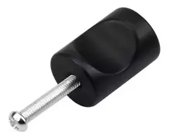 TIRADOR CILINDRO NEGRO 20X25MM