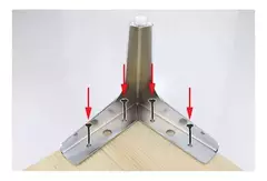 PATA METALICA PARA SOFA CROMO BRILLANTE en internet