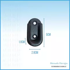 SOPORTE LATERAL PLASTICO NEGRO - comprar online