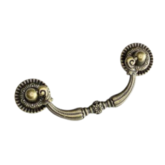 MANIJA VOLCABLE CON ROSETA BRONCE VIEJO 38X97XMM