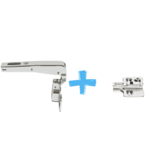 BISAGRA PILASTRA 95° HAFELE + BASE 3D