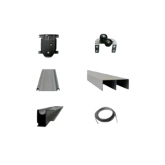 KIT DE PLACAR 2 HOJAS 3000X2600MM HAFELE