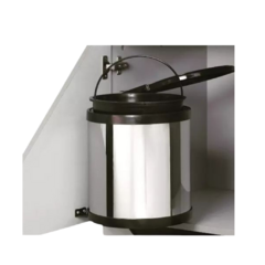 PORTA RESIDUO ACERO INOX C/SOGA