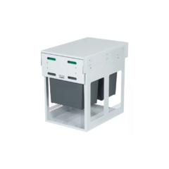 PORTA RESIDUO DOBLE CIERRE SUAVE COLOR BLANCO 15 LITROS C/U