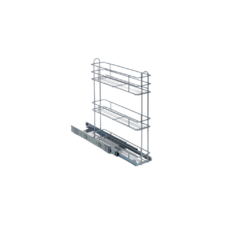 CANASTO 3 NIVELES EXTRAIBLE 13 X 53 X 45 CM CROMADO