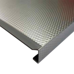 PISO METALICO ALUMINIO CON BURLETE