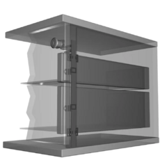 Imagen de CERRADURA CAJON MULTIPLE LATERAL 3 CAJONES