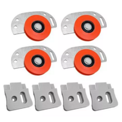 SET DE RUEDAS P/PUERTA CORREDIZA 2 HOJAS 50KG BRONZEN