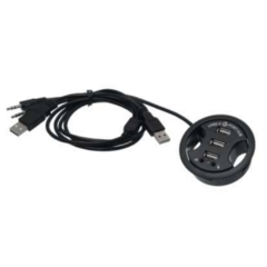 PASACABLE GIRATORIO USB BRONZEN