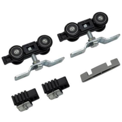 SET DE CARROS 1 HOJA COLGANTE CON FRENO PARA UTILIZAR CON RIEL TUH-80 - comprar online