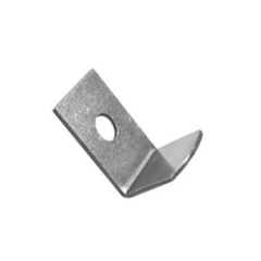GRAMPA PARA VIDRIO TIPO "L" 10X15X6MM ACERO INOXIDABLE BRONZEN