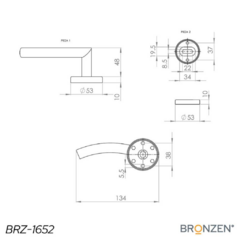 MANIJA ACERO INOXIDABLE CURVA DOBLE BALANCIN DIAM 16MM - comprar online
