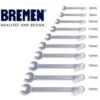 LLAVE COMBINADA CON CRIQUE 8MM AL 19MM BREMEN