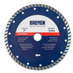 DISCO DIAMANTADO PORCELANATO TRF 180mm 7'' TRADER