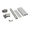 KIT DE PLACARD ALUMINIO DOS PUERTAS - LARGO 1,5MT