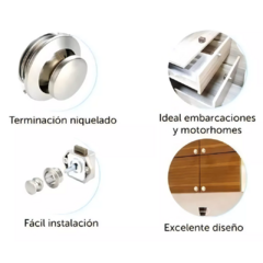 CERRADURA PARA MUEBLE CON SISTEMA PUSH OPEN SATINADA en internet