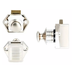 CERRADURA PARA MUEBLE CON SISTEMA PUSH OPEN SATINADA - comprar online