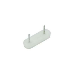 PATIN PVC BLANCO CON CLAVO DOBLE 45MMX15MM
