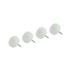 PATIN PVC BLANCO CON CLAVO SIMPLE 16MM X 20 UNIDADES