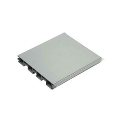 ZOCALO ALUMINIO/PVC CON BURLETE 100MM X3 METROS