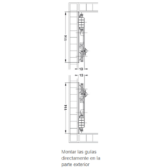 PUERTAS CORREDERAS GIRATORIAS SLIDO ECLIPSE 16 LF/VF HAFELE en internet